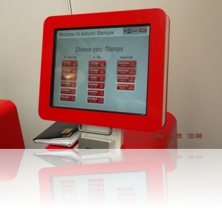 Royal Mail Hytech NextGen Post and Go screen