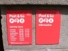 Ludgate Circus Post and Go Entrance Notice
