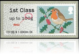 Post and Go Robin Christmas 2012 MA12 Varient